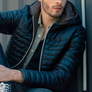 Men's leather puffer jackets