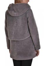 Hooded sheepskin coat SERGE PARIENTE - Image n°3