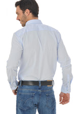 Elegant sky blue Chevignon shirt - Image n°4