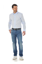 Elegant sky blue Chevignon shirt - Image n°3