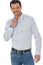 Elegant sky blue Chevignon shirt - Image n°1
