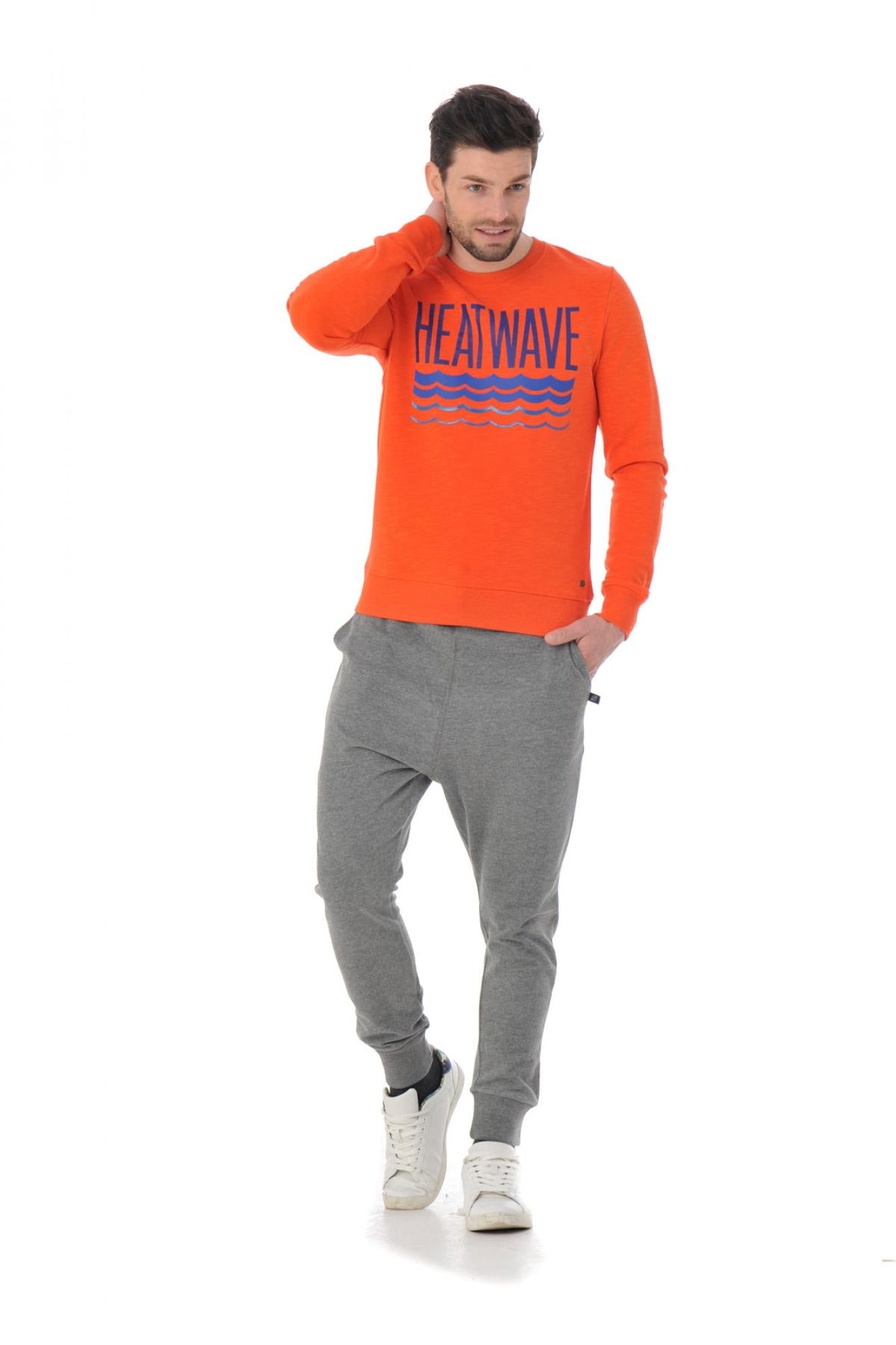 Scotch and Soda orange sweatshirt - Image n°2