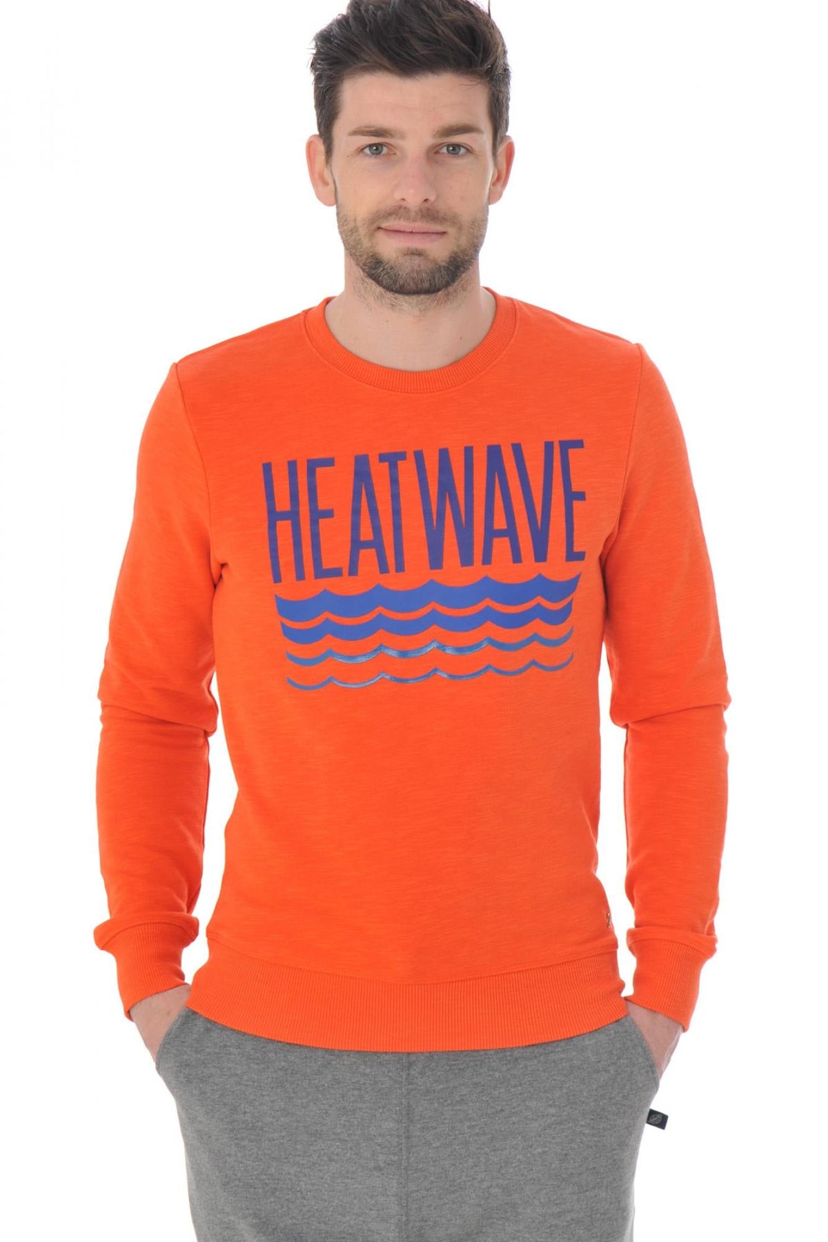 Scotch and Soda orange sweatshirt - Image n°1