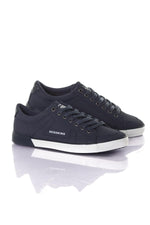 Low-top sneakers in navy canvas - Image n°1