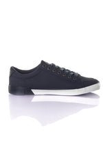 Low-top sneakers in navy canvas - Image n°2