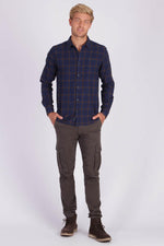 Long-sleeved checked shirt - Image n°2