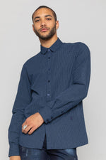 Men's dark blue shirt - Image n°5