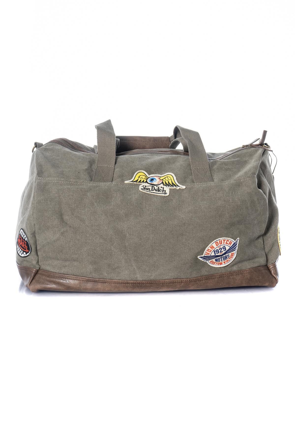 Khaki textile bag - Image n°2