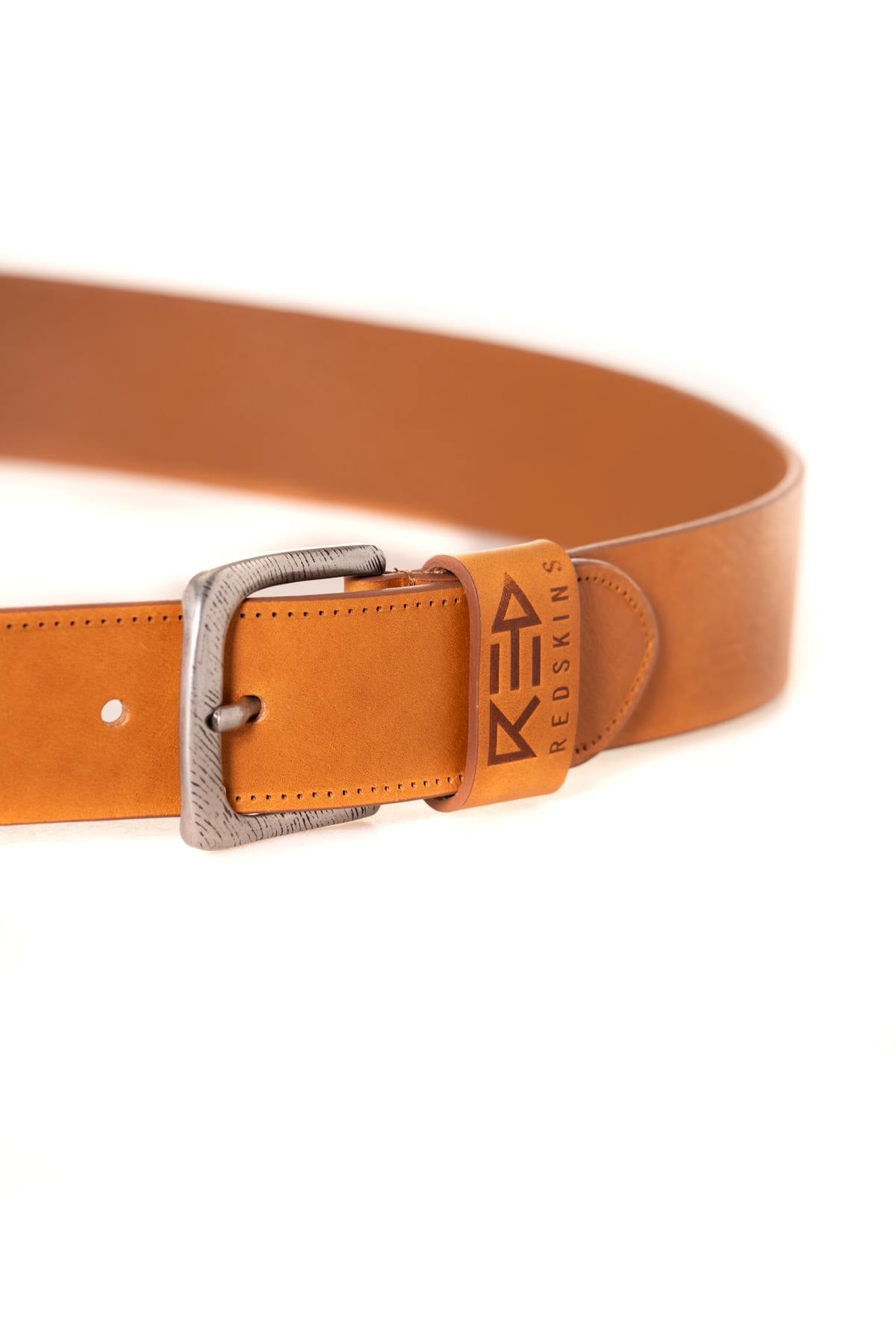 Men's cognac belt - Image n°2