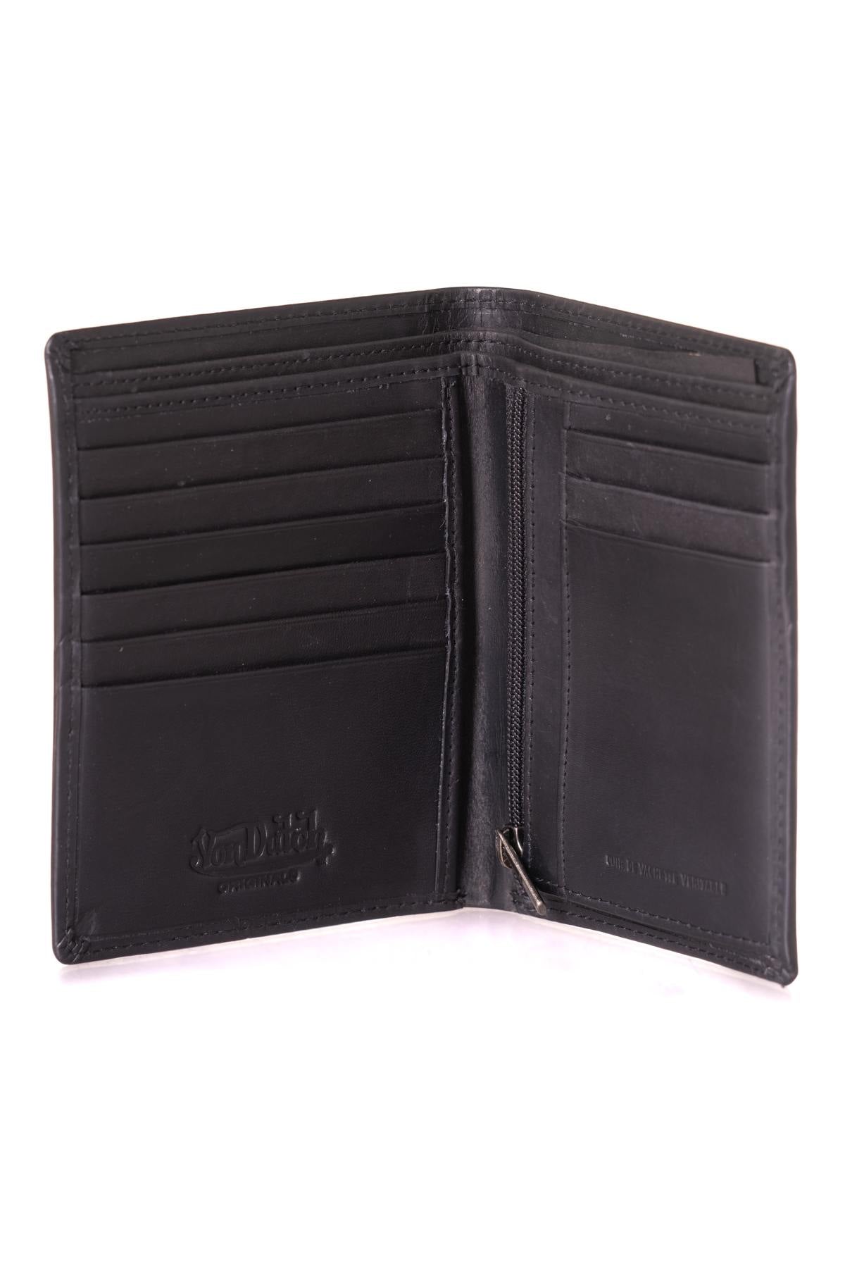 Men's black leather wallet - Image n°2