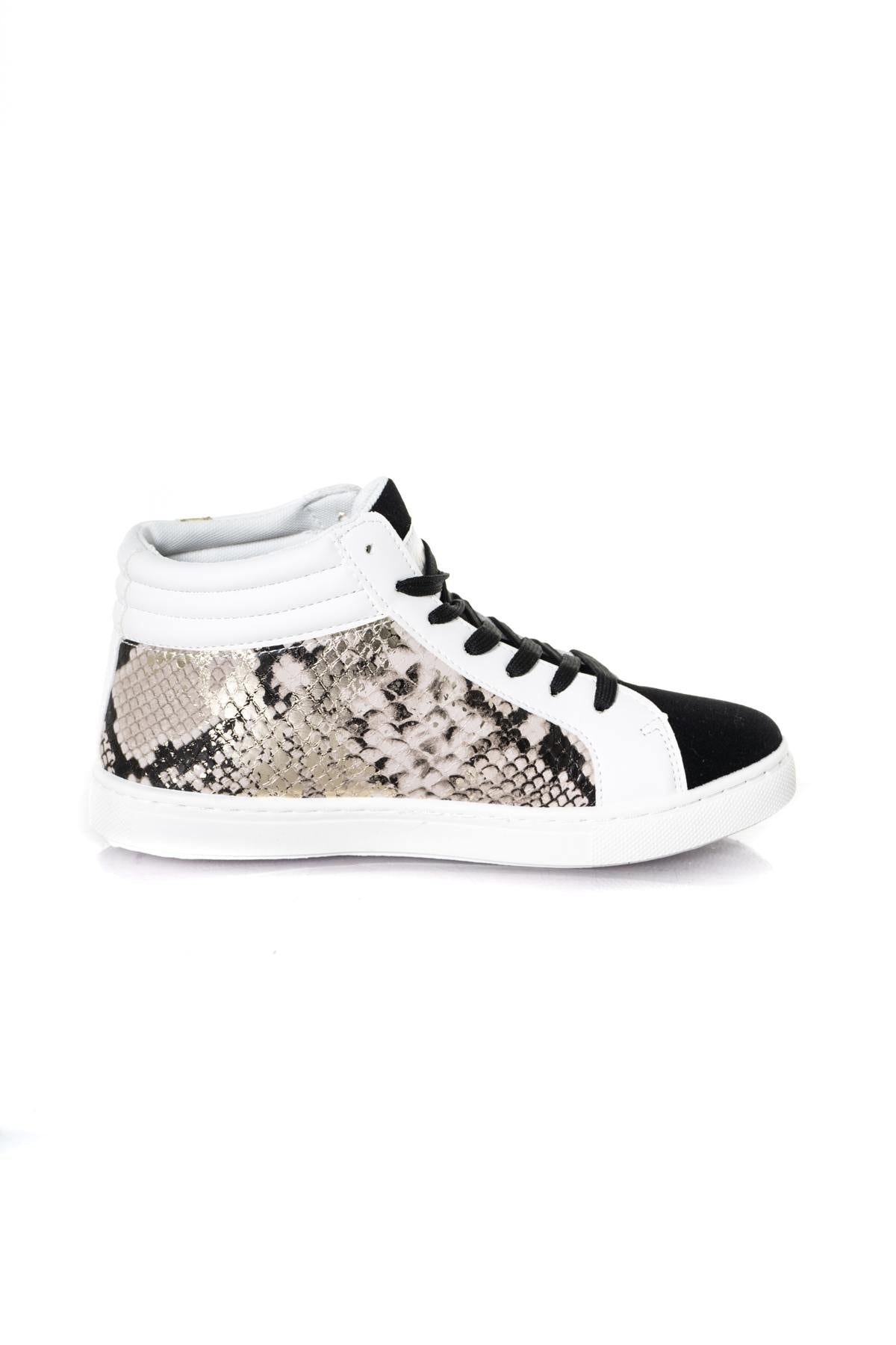 Snake print high top sneakers - Image n°2