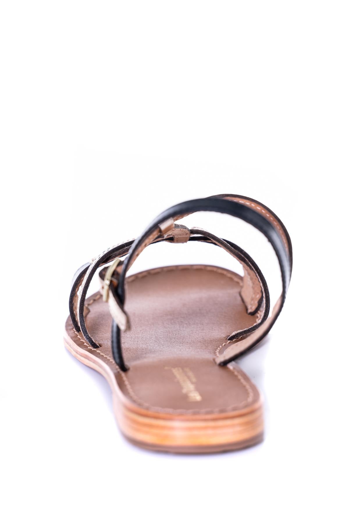 Women's black sandals - Image n°7