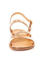Women's gold sandals - Image n°5