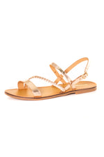 Women's gold sandals - Image n°7