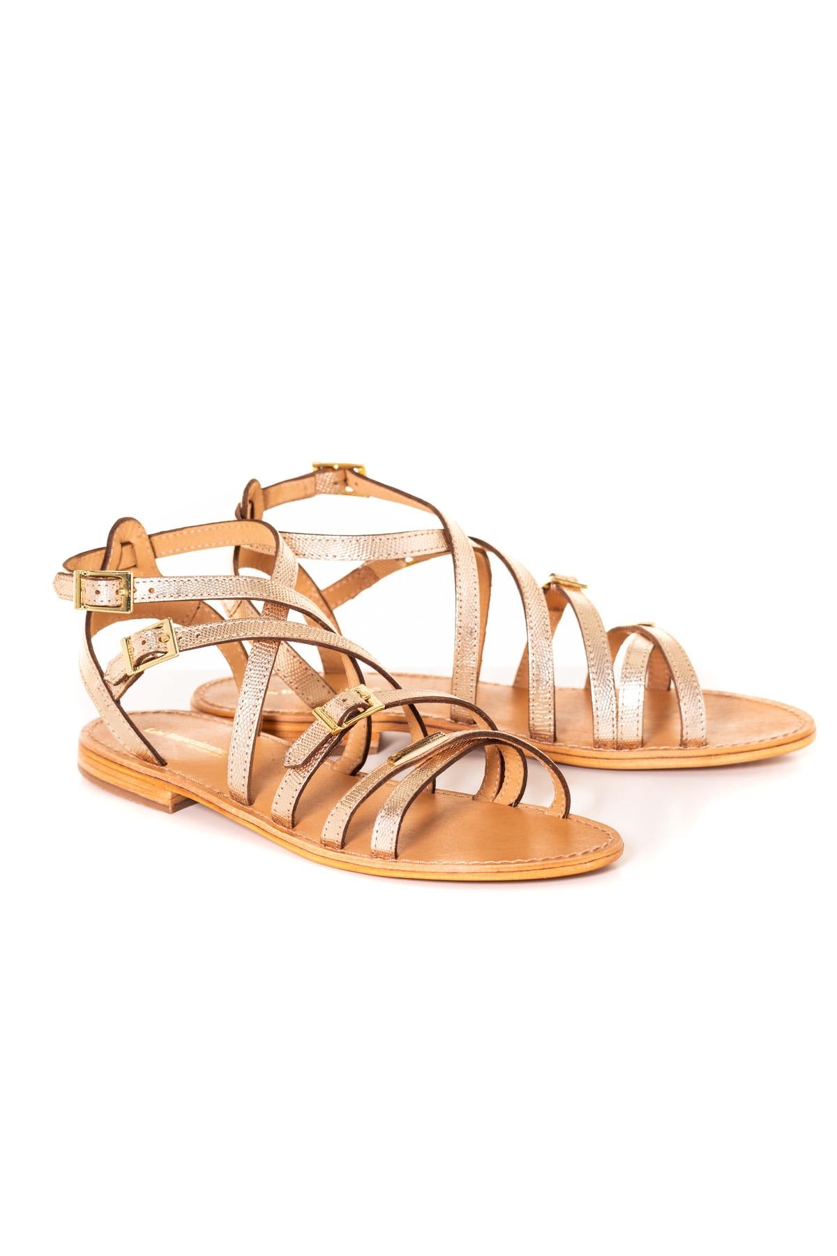 Gold women's shoes - Image n°1