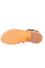 Gold women's shoes - Image n°4