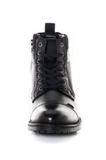 Men's black leather boots - Image n°5