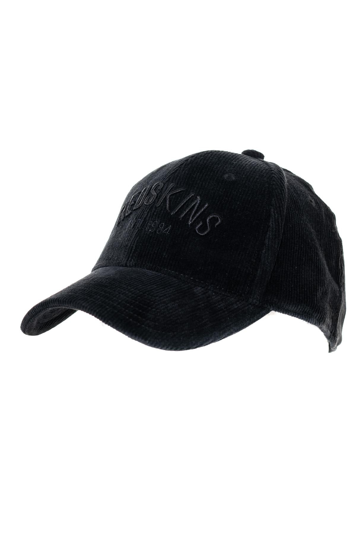 Black corduroy cap - Image n°1