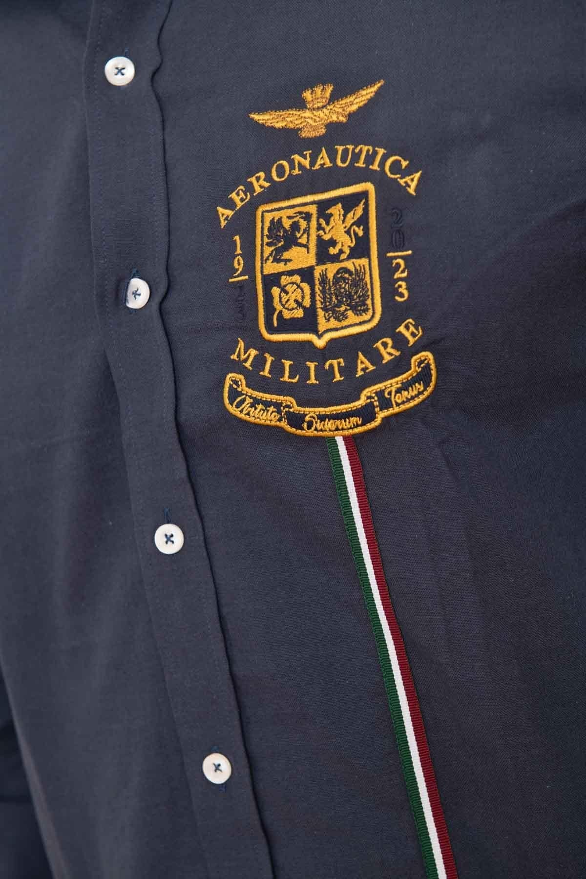 Men's navy blue shirt - Image n°4