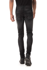 Men's black skinny jeans - Image n°5