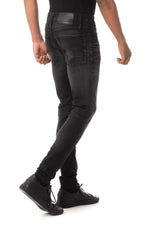 Men's black skinny jeans - Image n°2