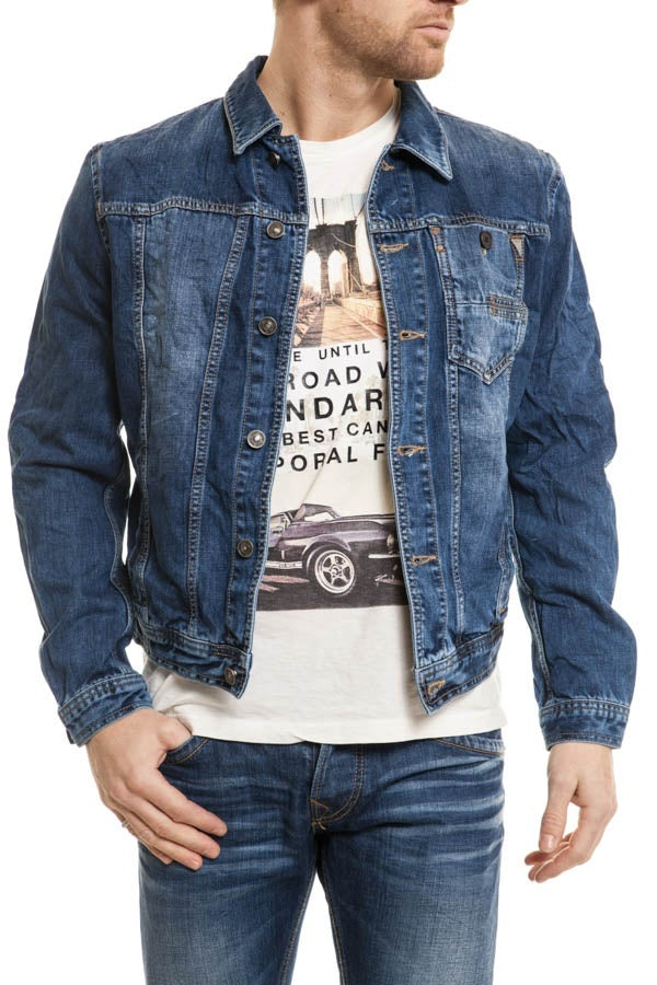 Antony Morato blue denim jacket for Men - Image n°2