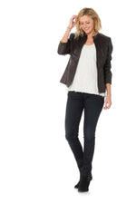 Supple lambskin jacket with stretch lining and a slimfit silhouette. - Image n°2