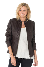 Supple lambskin jacket with stretch lining and a slimfit silhouette. - Image n°1