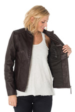 Supple lambskin jacket with stretch lining and a slimfit silhouette. - Image n°4
