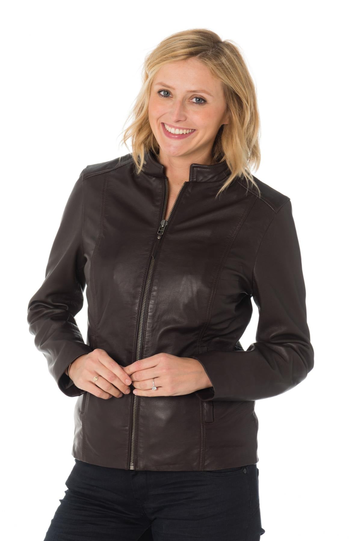 Supple lambskin jacket with stretch lining and a slimfit silhouette. - Image n°5