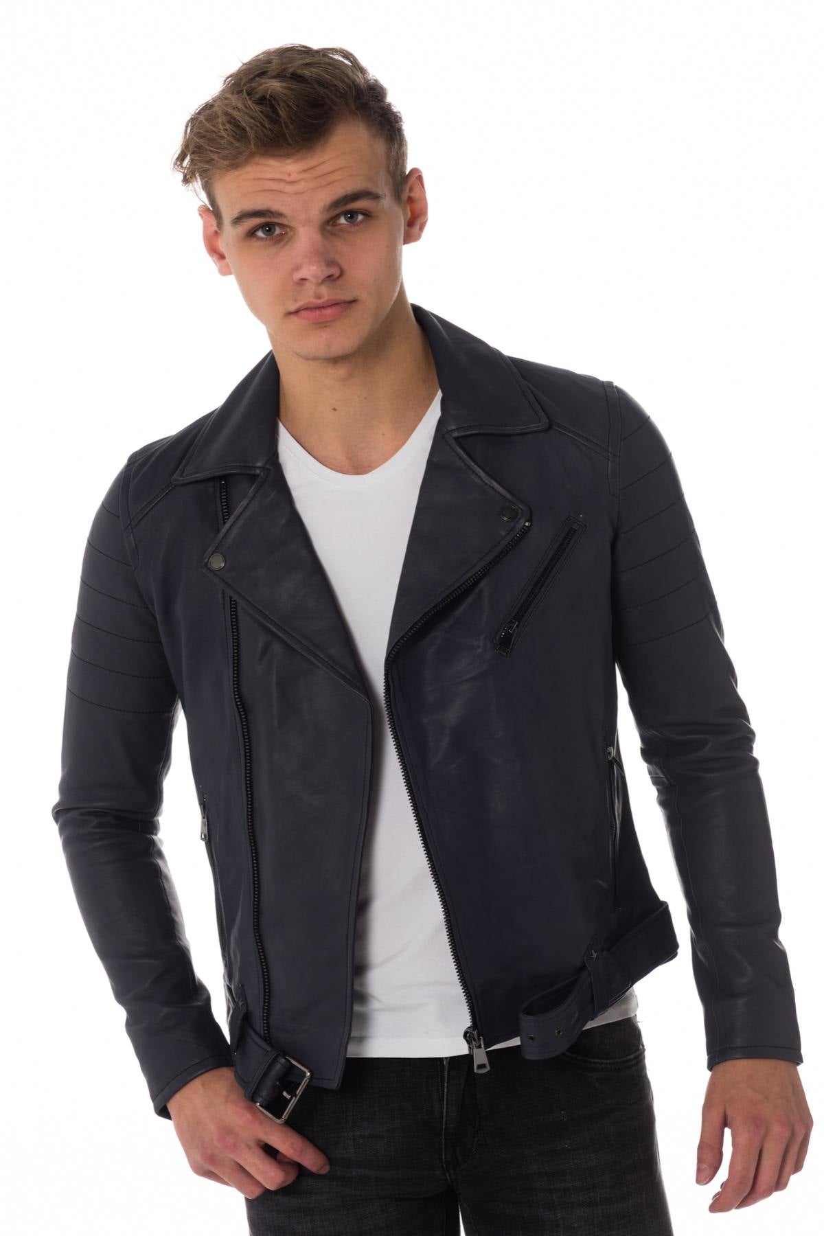 Men's Biker Jacket with fluorescent stars Cityzen - Image n°6