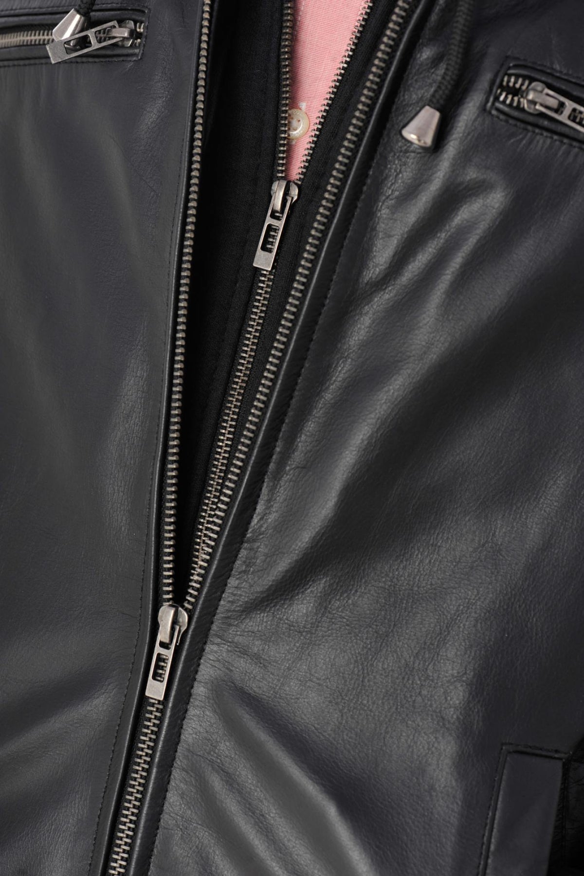 Cityzen jacket in black buffalo leather - Image n°12