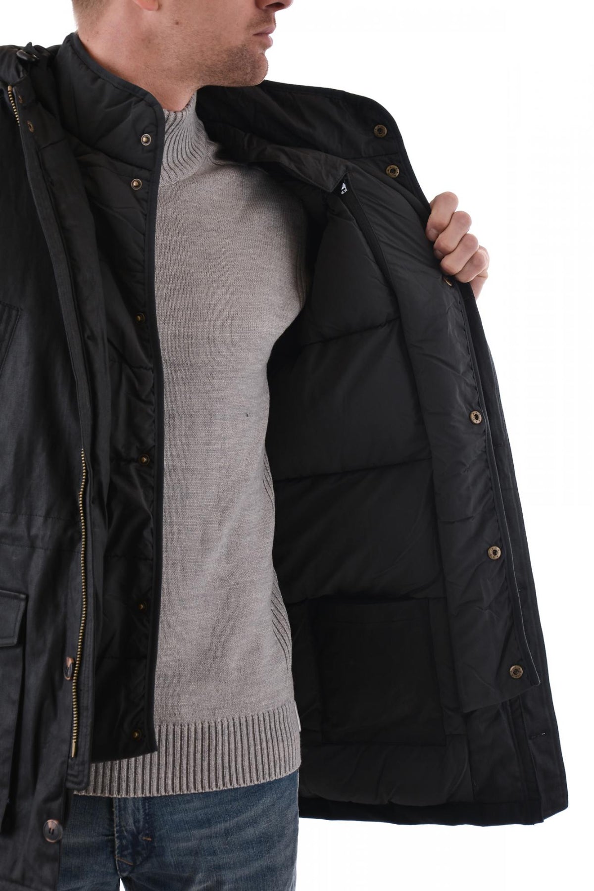 Kaporal coat in black cotton - Image n°6