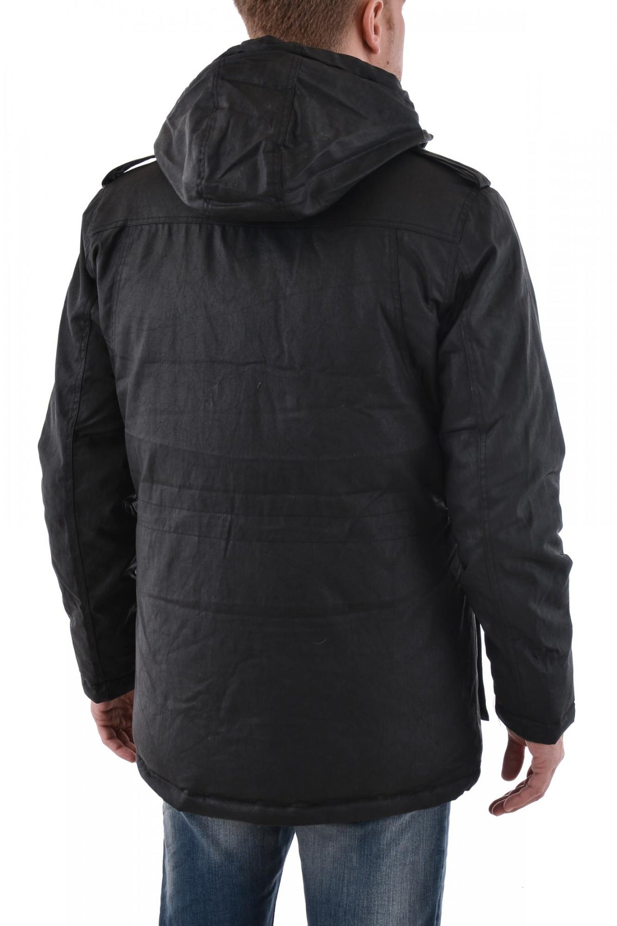 Kaporal coat in black cotton - Image n°4