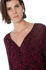 Women's red leopard dress - Image n°4