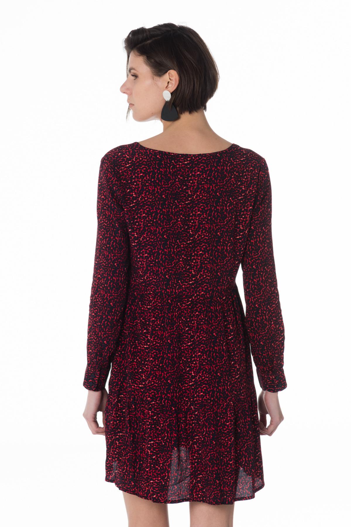 Women's red leopard dress - Image n°3
