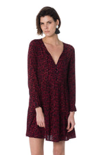 Women's red leopard dress - Image n°5