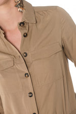 Women's beige jumpsuit - Image n°5