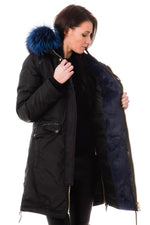 Brera Women's Coat Black Blue - Image n°4