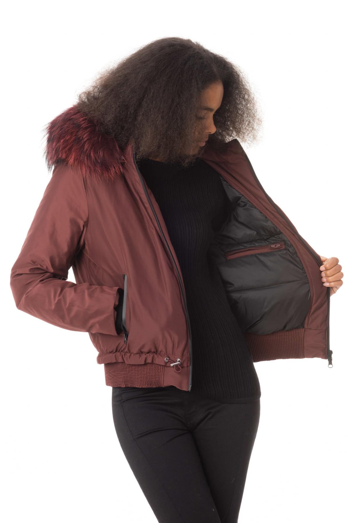 Hooded Bomber with Fur - Image n°6