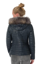 Faded blue lambskin jacket-slim, warm, and lightweight for winter. - Image n°6