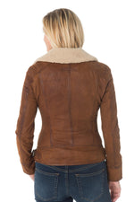 Biker Jacket with faux fur collar Oakwood - Image n°6