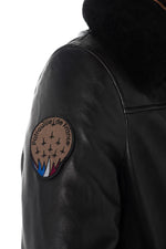 Lambskin aviator jacket with removable shearling collar and lining. - Image n°6