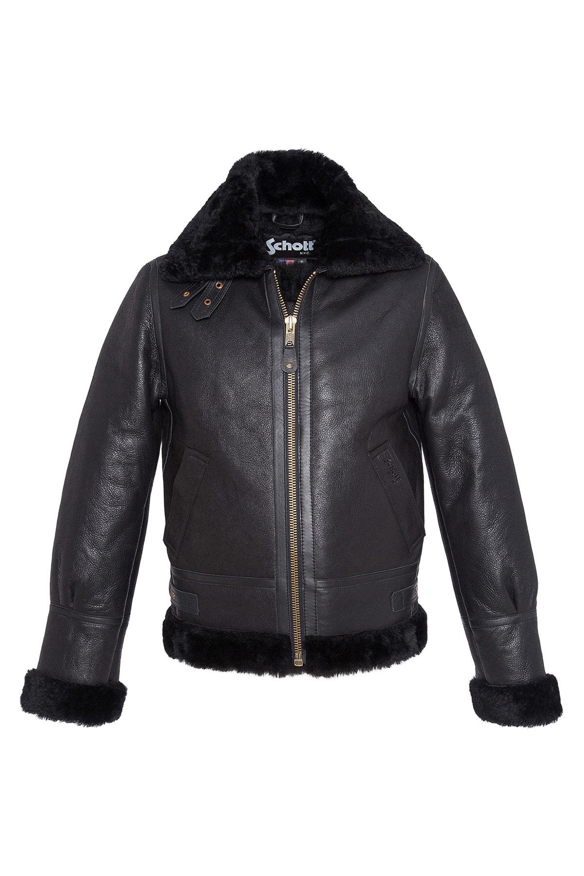 Sheepskin leather bomber - Image n°8