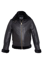 Sheepskin leather bomber - Image n°8