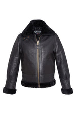 Sheepskin leather bomber - Image n°8