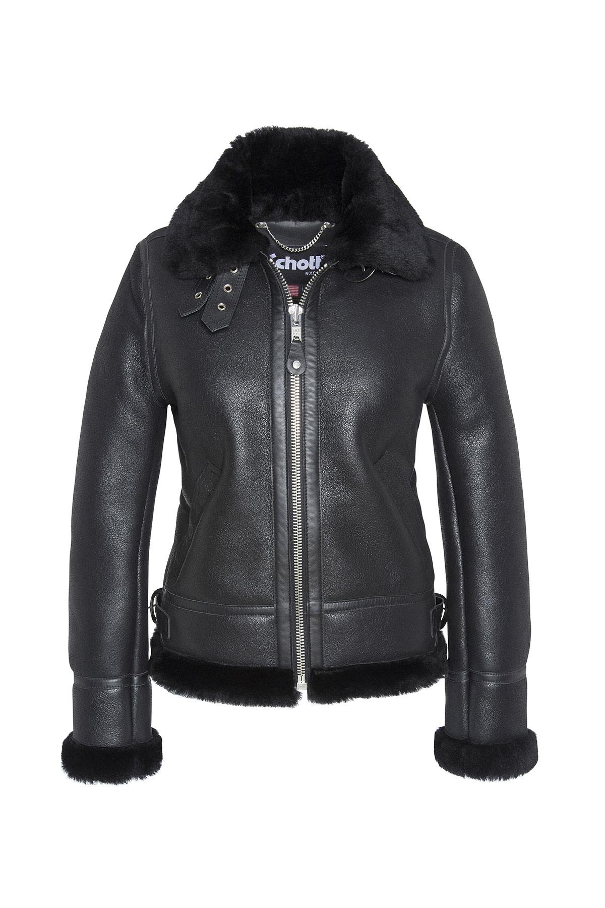 Schott's double-face sheepskin B-3 bomber-warm, durable, timeless. - Image n°8