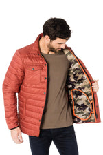 Schott men's red down jacket - Image n°4