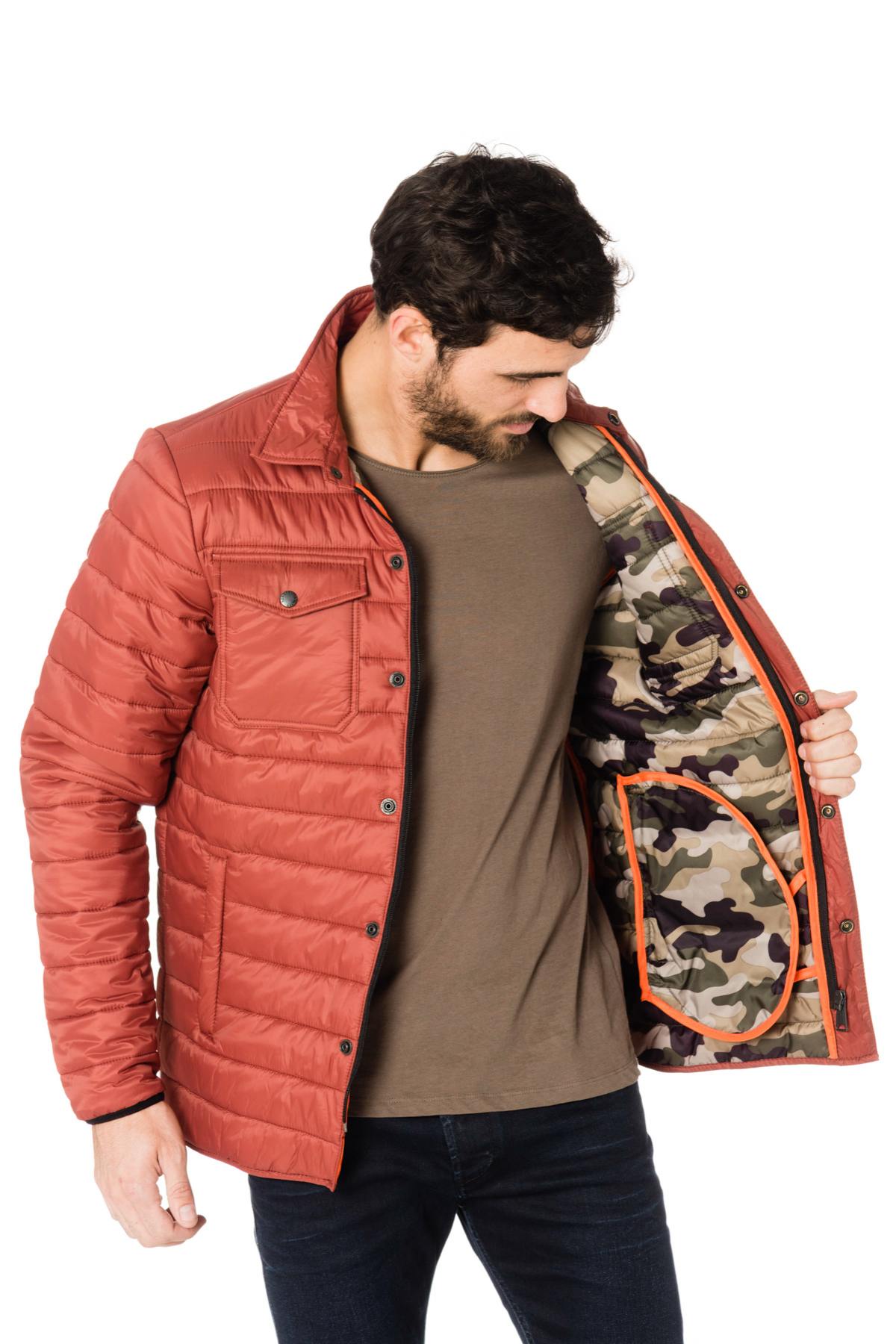 Schott men's red down jacket - Image n°4