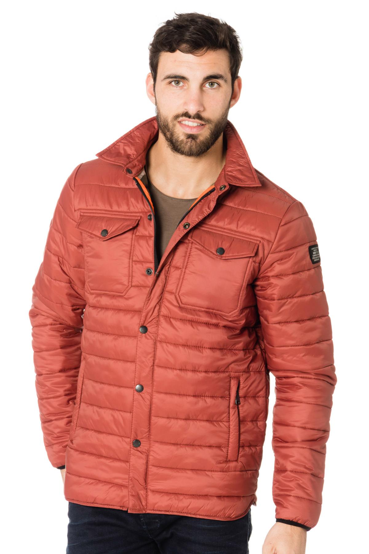 Schott men's red down jacket - Image n°3